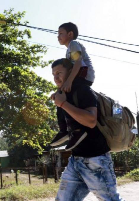 Cientos de hondureños partieron rumbo a EEUU, en busca del tan ansiado sueño americano.