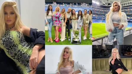Hermosa joven, quien anteriormente fue novia de Neymar, se robó las miradas en los festejos del título que obtuvo el Real Madrid en el Santiago Bernabéu.
