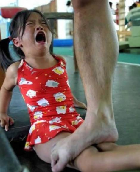 En China, las lágrimas de un niño no son suficiente causa de cese de entrenamiento. Foto cortesía beta.kienyke.com