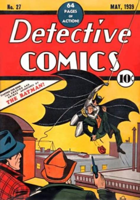 La historieta Detective Comics No. 27 vio la primera aparición del Caballero de la Noche, obra del dibujante Bob Kane y del escritor Bill Finger. <br/>La historieta, publicada por DC Comics (en aquel tiempo National Allied Publications) con fecha de portada de mayo de 1939, salio a la venta el 30 de marzo del mismo año.