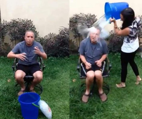 Ricardo Álvarez acepta el desafío del #IceBucketChallenge