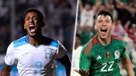 Antony Choco Lozano es una de las figuras de Honduras en ataque; Hirving Lozano uno de los goleadores mexicanos.