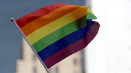 La bandera LGBT.