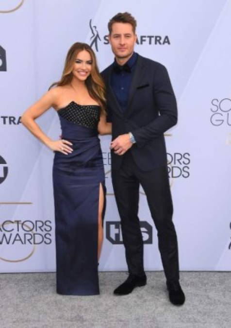 El actor Justin Hartley y su esposa, la actriz Chrishell Hartley.