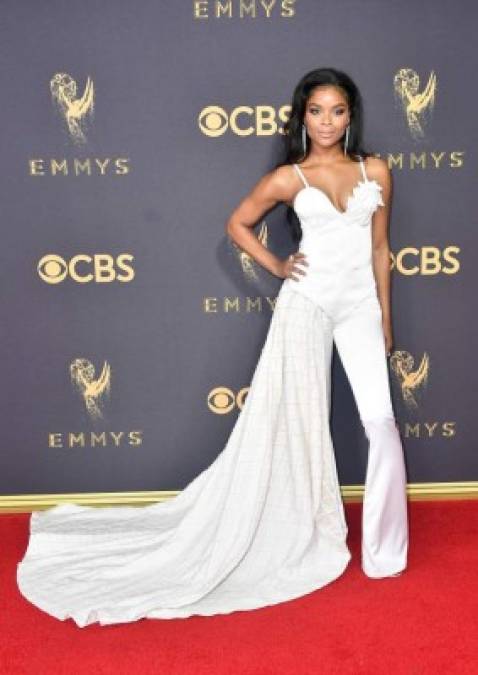 LOS ANGELES, CA - SEPTEMBER 17: Actor Ajiona Alexus attends the 69th Annual Primetime Emmy Awards at Microsoft Theater on September 17, 2017 in Los Angeles, California. Frazer Harrison/Getty Images/AFP