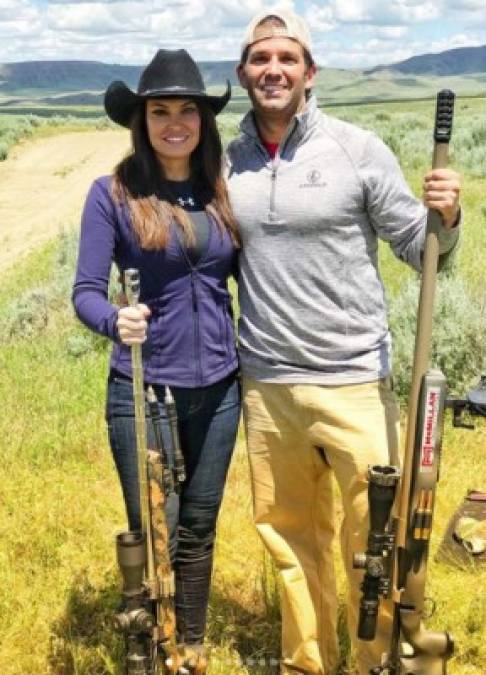 Trump Jr. y Kimberly también disfrutan de las actividades al aire libre, como ir de caza o pesca.