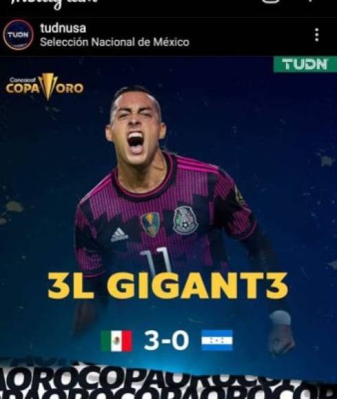 TUDN señaló que México es el Gigant3 de Concacaf.