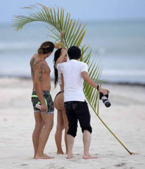 Y para no perder el hábito volvió a hacerlo la semana pasada durante unos días libres en Punta Mita, México.