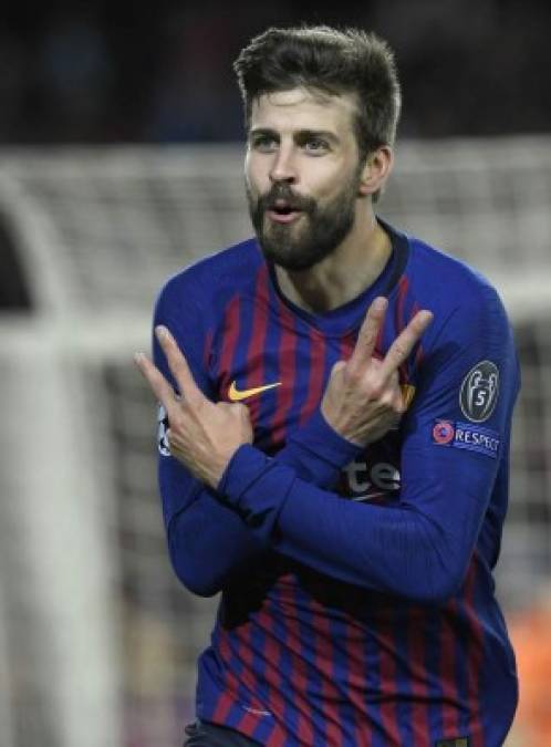 Gerard Piqué se unió a la goleada del Barcelona y marcó el 4-1.