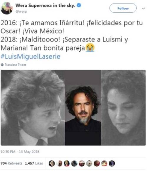 Tras revelarse que Luis Miguel terminó con Mariana por una supuesta infidelidad con Iñárritu los fanáticos de la serie se volcaron a las redes sociales para expresar sus sentimientos tras el cuarto capítulo.