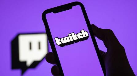 El logo de la app Twitch.