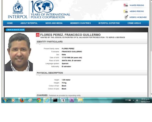 Desmienten captura de expresidente salvadoreño en Honduras
