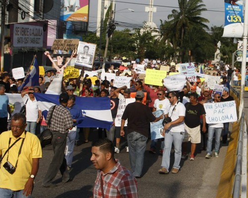 Marchan en San Pedro Sula contra la corrupción e impunidad