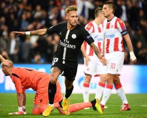 Neymar se luce en paliza del PSG en la Champions League