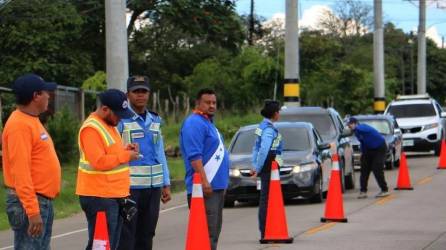 Instalarán 700 puntos de control durante Semana Morazánica