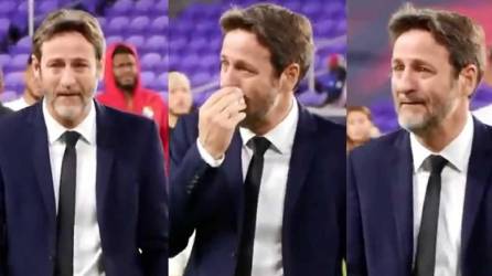 Entre lágrimas se retiró del campo el entrenador de Panamá, Thomas Christiansen, luego de la derrota ante Estados Unidos, que eliminó a los canaleros del Mundial de Qatar 2022.