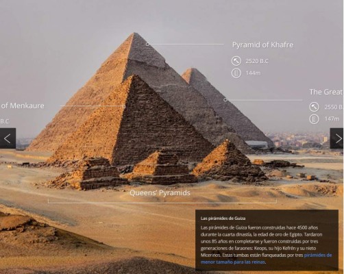 Google Street View lo lleva a conocer las piramides de Egipto