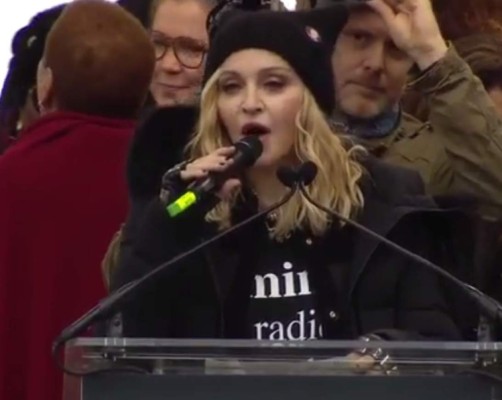 Madonna a Donald Trump: 'No tenemos miedo. No retrocederemos'