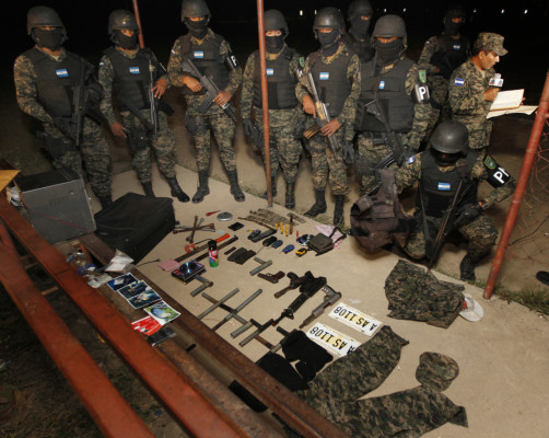 Decomisan armas en Operación Morazán en Tegucigalpa