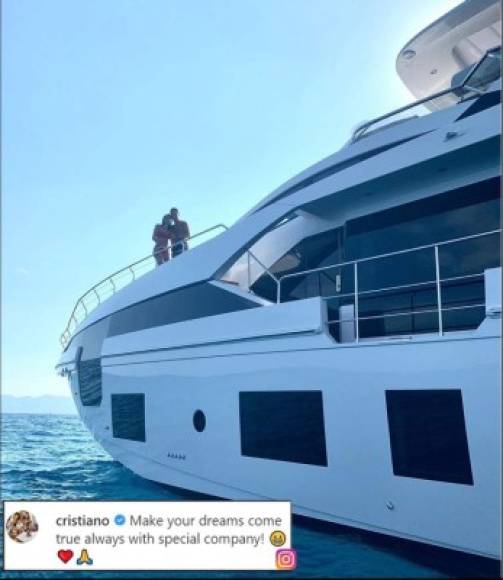 'Haz tus sueños realidad, siempre con una compañía especial', fue el mensaje romántico que le dedicó Cristiano Ronaldo a Georgina Rodríguez en Instagram en donde aparecen juntos.