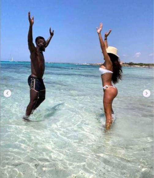 Lago Junior, centrocampista marfileño del Mallorca, y su pareja, Fabiola Parralo, se fueron a las playas de Mallorca para disfrutar las vacaciones.