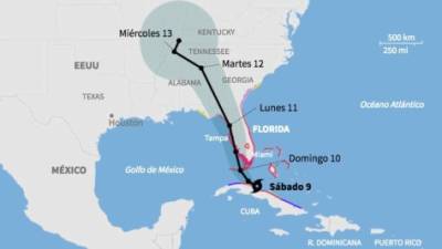 Las autoridades estadounidenses ordenaron a 6,3 millones de personas evacuar Florida.