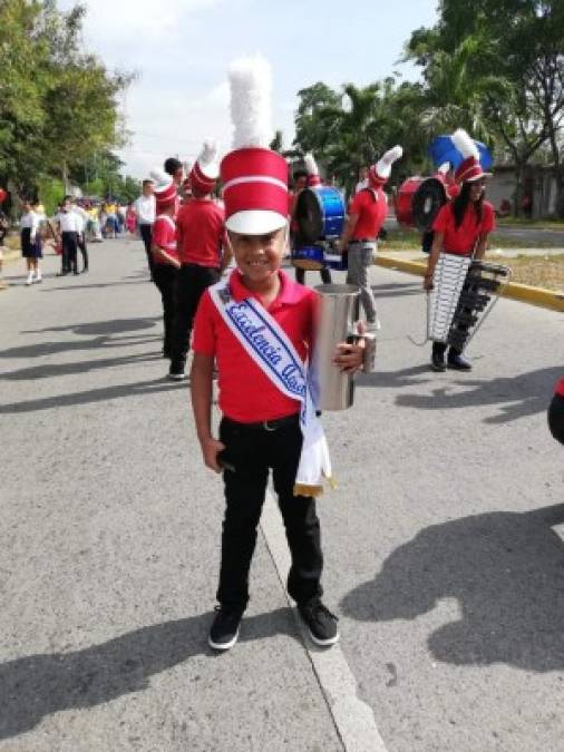 Joshua Jafeth fue parte de la banda de guerra del instituto José Antonio Velásquez