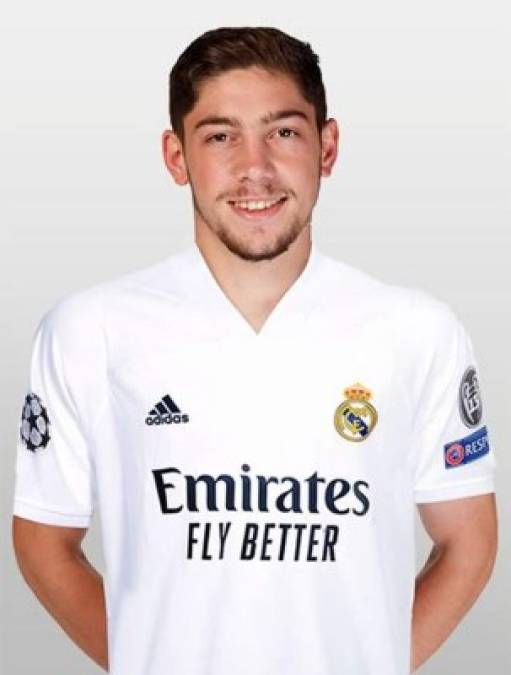Fede Valverde (22 años) - El mediocampista uruguayo porta el número ‘15‘ en el Real Madrid esta temporada.
