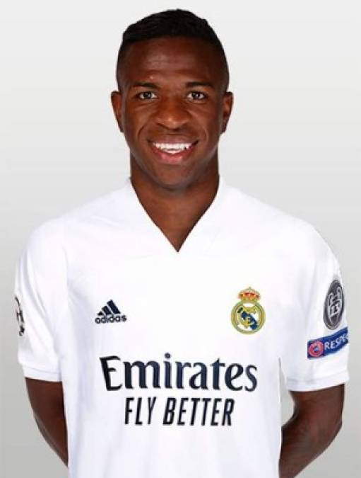 Vinícius Júnior (20 años) - El brasileño es otro de los futbolistas que cambia de número esta temporada en el Real Madrid. El joven delantero hereda el dorsal ‘20’ que deja Marco Asensio. ‘Vini’ ha cambiado de dorsal en las tres temporadas que lleva en Madrid. Primero el ‘26’ y la pasada el ‘25’.