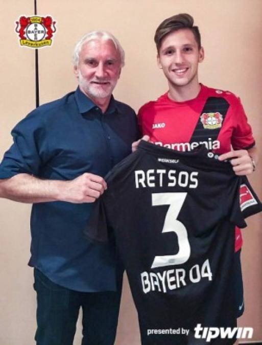El Bayer Leverkusen ha reforzado su defensa con el fichaje del central griego Panagiotis Retsos. El jugador llega a la Bundesliga procedente del Olympiacos a cambio de 22 millones de euros. El jugador se compromete hasta el 30 de junio de 2022.
