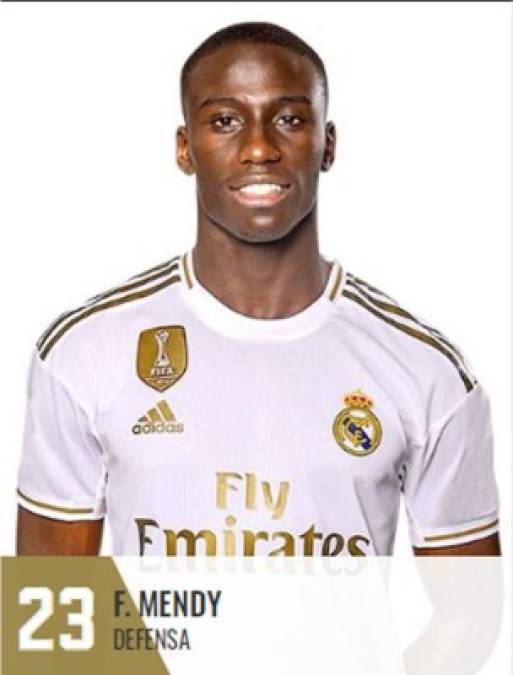 Ferland Mendy - El lateral izquierdo francés llevará el 23 en su espalda.