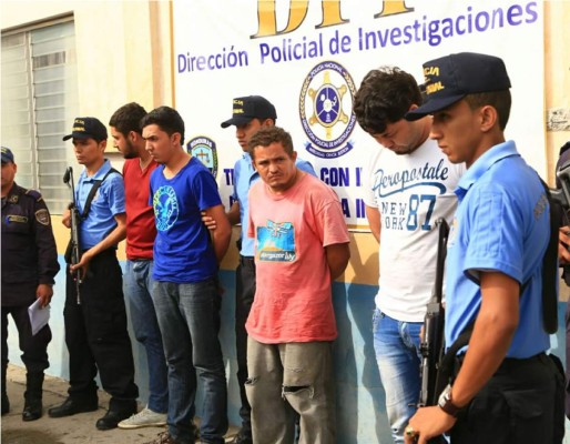 Capturan a supuesta banda de robacarros en San Pedro Sula