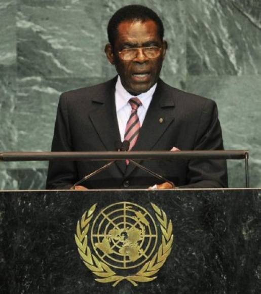 Teodoro Obiang Nguema, presidente de Guinea Ecuatorial desde 1979, ya tiene 38 años en el poder.