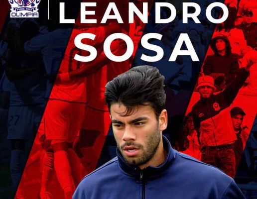 Leandro Sosa Toranza de 24 años de edad es el nuevo refuerzo del Olimpia.