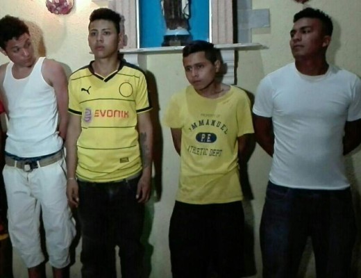 Capturan a cinco integrantes de la MS-13 en Tegucigalpa