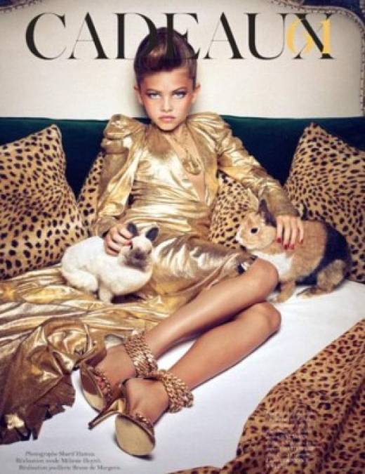 La modelo protagonizó una controversial sesión de fotos para la revista Vogue cuando apenas tenía 8 años.
