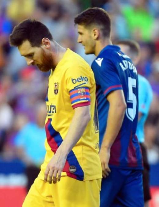 Messi no pudo evitar la derrota del Barcelona.