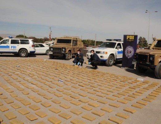 Histórica incautación de cocaína en Chile