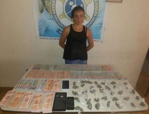 Detenida por suponerla distribuir droga en mercados de Comayagüela