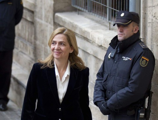 La Infanta Cristina se equivoca de cuenta al depositar fianza