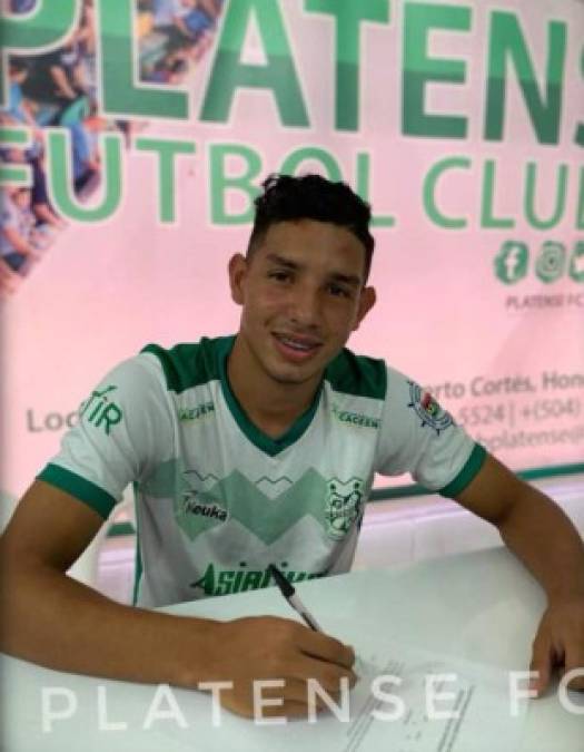 Orbin “El Patito” Cabrera: El hijo del ex jugador 'Pato' Cabrera' firmó por tres años con el Platense de Puerto Cortés.