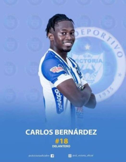 Carlos Bernárdez - Delantero que ya jugó en la Liga Nacional, lo hizo a préstamo con el Vida y ha regresado al Victoria.