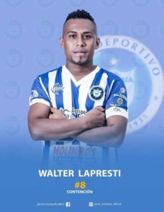 Walter Lapresti - Es volante contención y tiene experencia en la Liga Nacional. Jugó en el Vida.