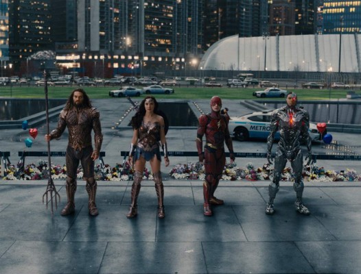 UNDATED — BC-HOLLYWOOD-WATCH-JASON-MOMOA-ART-NYTSF — In the Name of Justice: From left, DC Comics superheroes Aquaman (Jason Momoa), Wonder Woman (Gal Gadot), the Flash (Ezra Miller) and Cyborg (Ray Fisher) united to battle evil in the new film “Justice League.” (CREDIT: Photo by Jonathan Prime. Copyright 2017 Warner Bros.) --ONLY FOR USE WITH ARTICLE SLUGGED -- BC-HOLLYWOOD-WATCH-JASON-MOMOA-ART-NYTSF -- OTHER USE PROHIBITED.