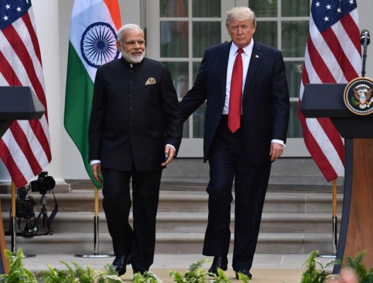 Primer ministro de India se reúne con Trump