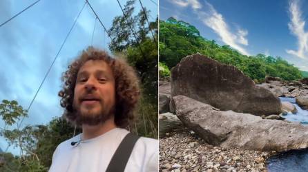 Luisito Comunica visitó el Parque Nacional Pico Bonito, ubicado en La Ceiba.