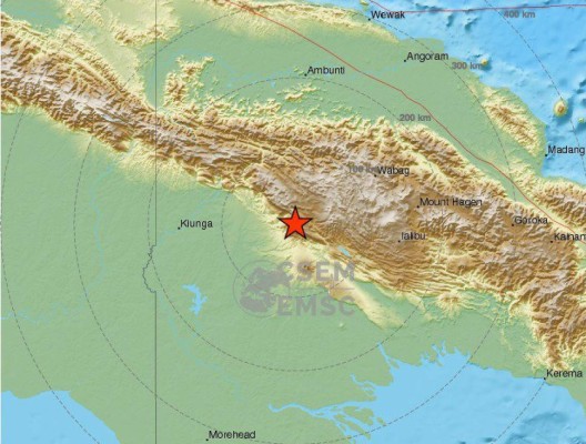 Terremoto de magnitud 7,5 sacude Papúa Nueva Guinea