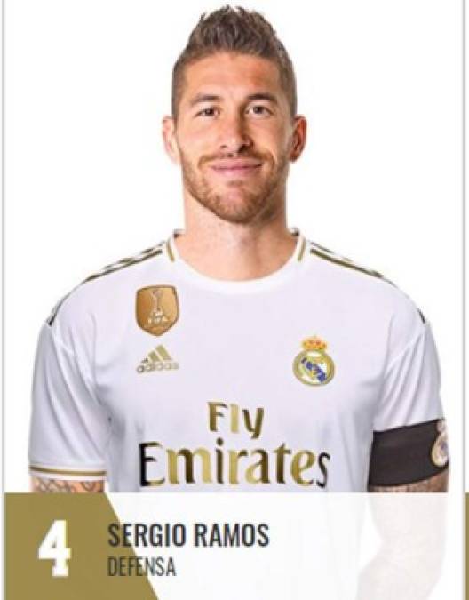 Sergio Ramos - El capitán madridista se queda con el número 4 en su espalda.<br/>