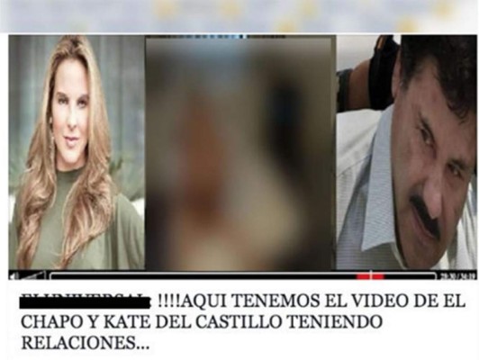 El nuevo virus en Facebook: video íntimo de Kate y 'El Chapo' Guzmán