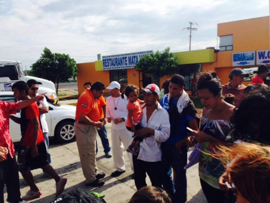 Caravana de migrantes llega a Tlaxcala, México